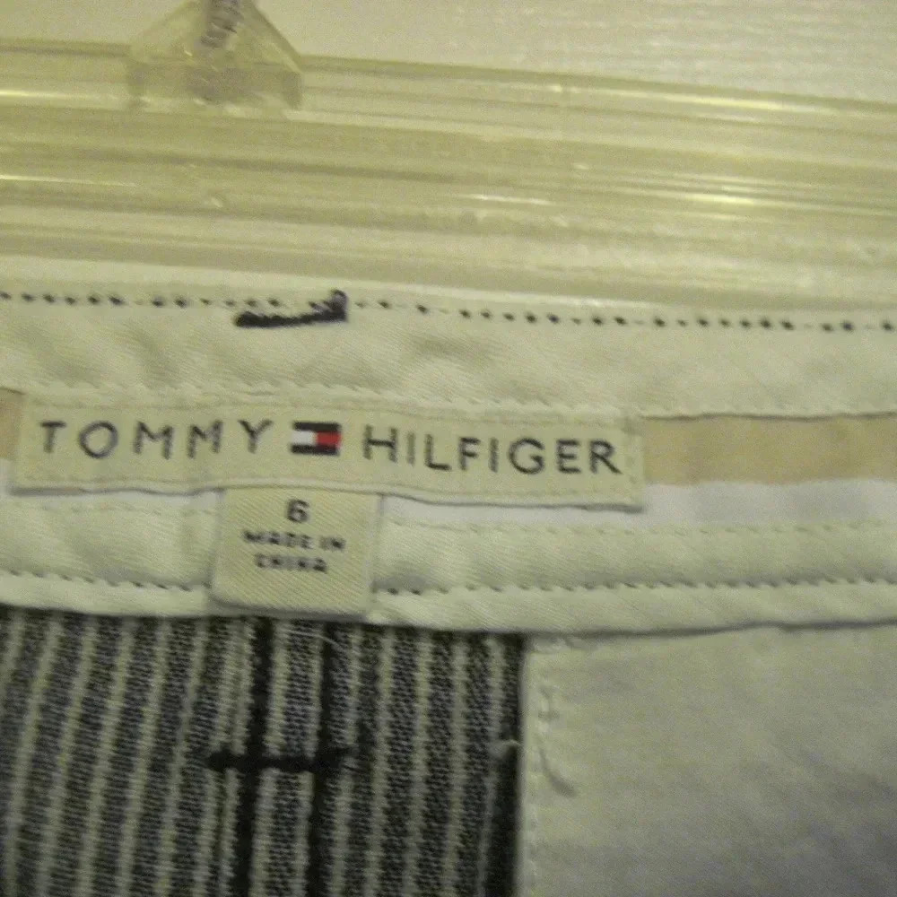 NWT TOMMY HILFIGER Blue White Stripe Denim Skirt 6 - Picture 7 of 7